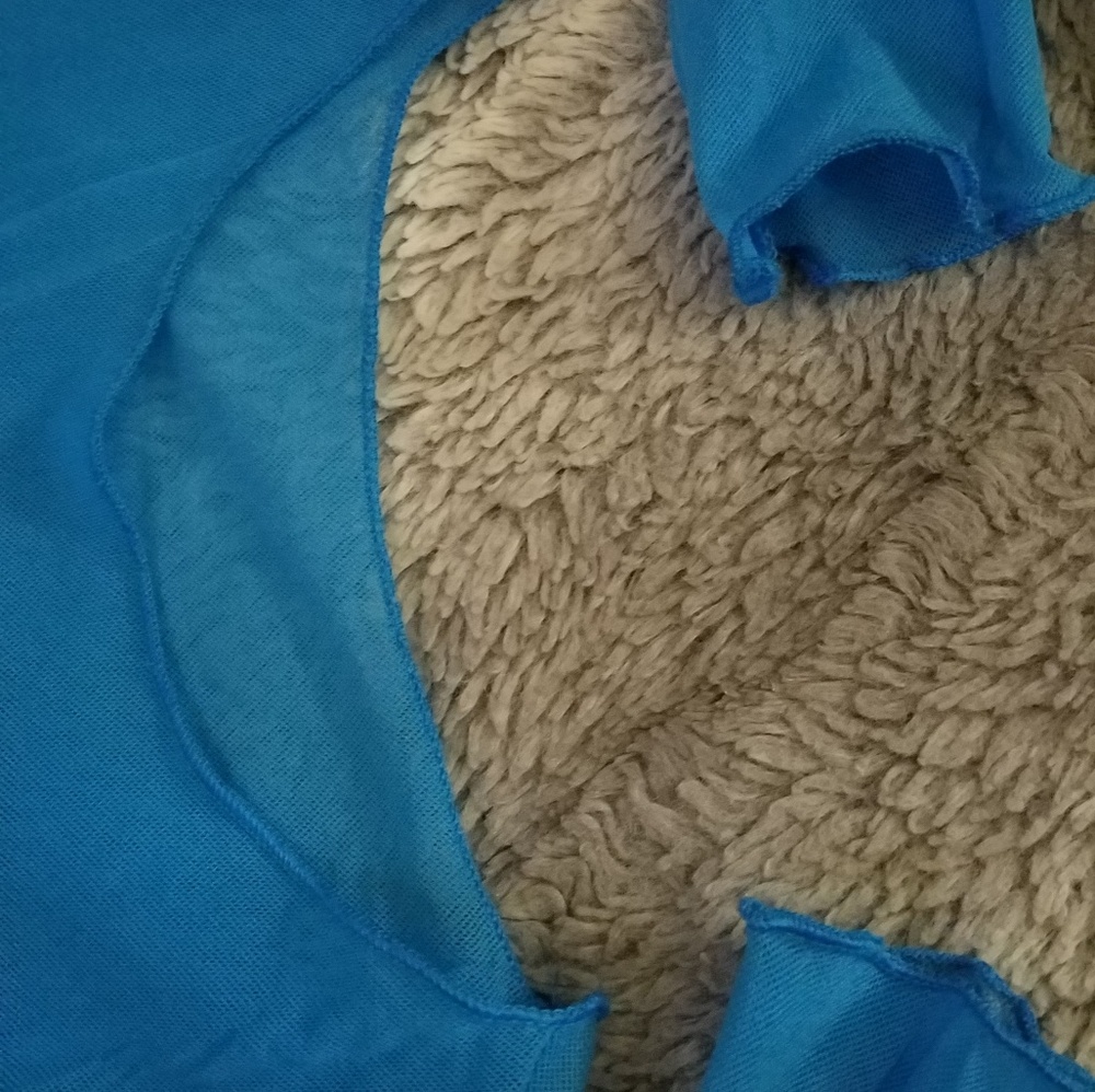 Blue mesh top - Picture 2 of 6